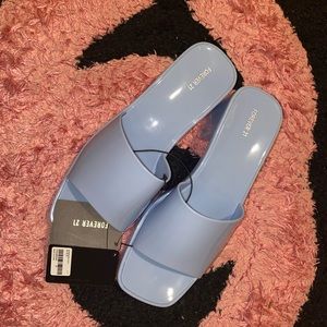 faux leather sandals